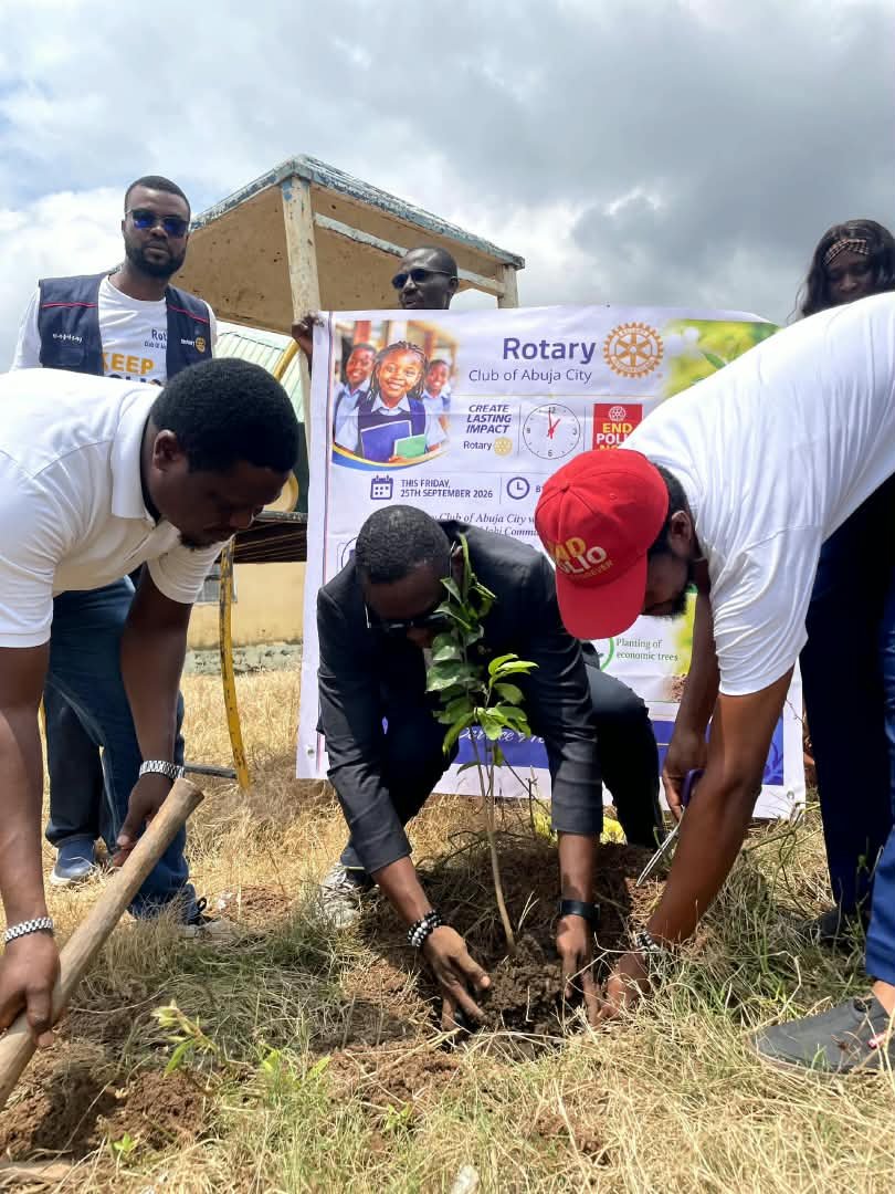 Rotary Club Of Abuja City Plants Seeds of Environmental Sustainability
